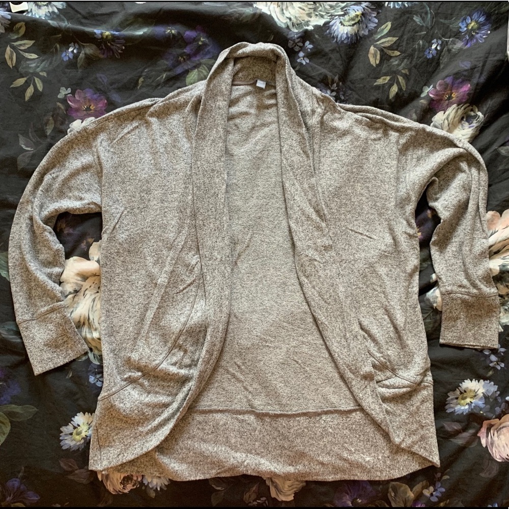 Aerie Cozy Heather Gray Cocoon Cardigan